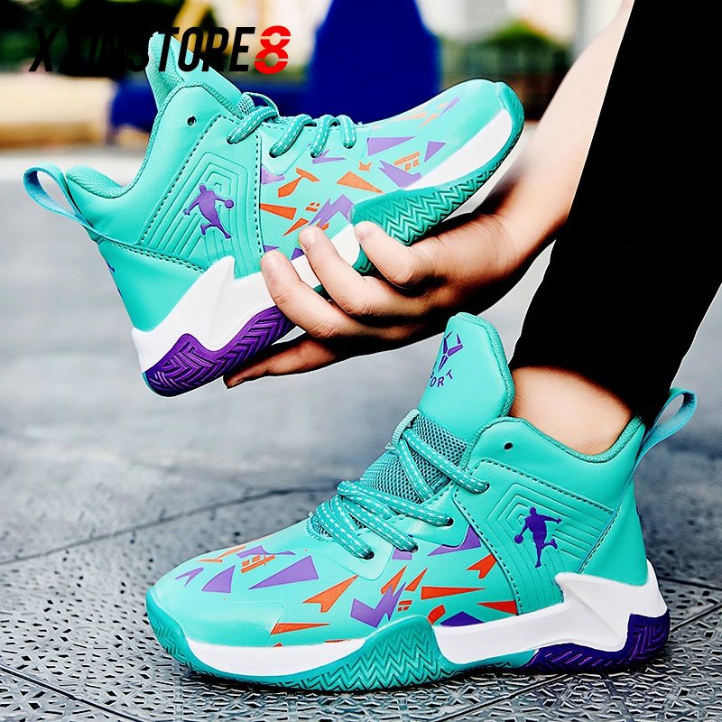 Sepatu Olahraga Anak Basket Non-slip Sepatu Luar Ruangan