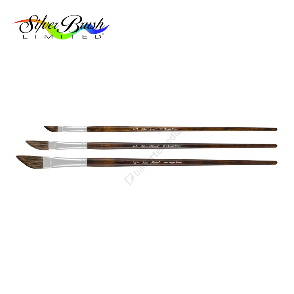 Alat Menggambar Kuas Lukis Kecil Silver Brush Monza® 2612 Dagger Striper Termurah Terlaris By Bali Artemedia