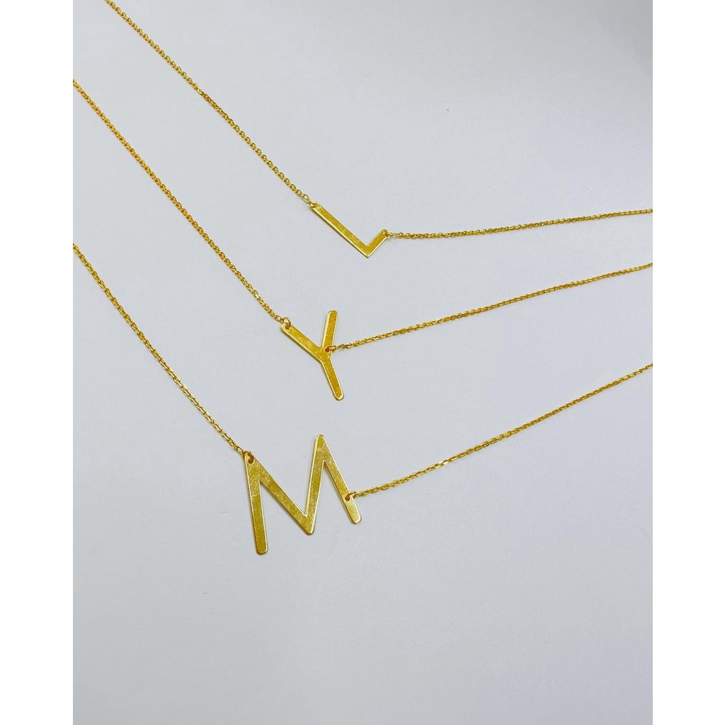 Kalung Koye huruf L, M, Y kadar 375%/420