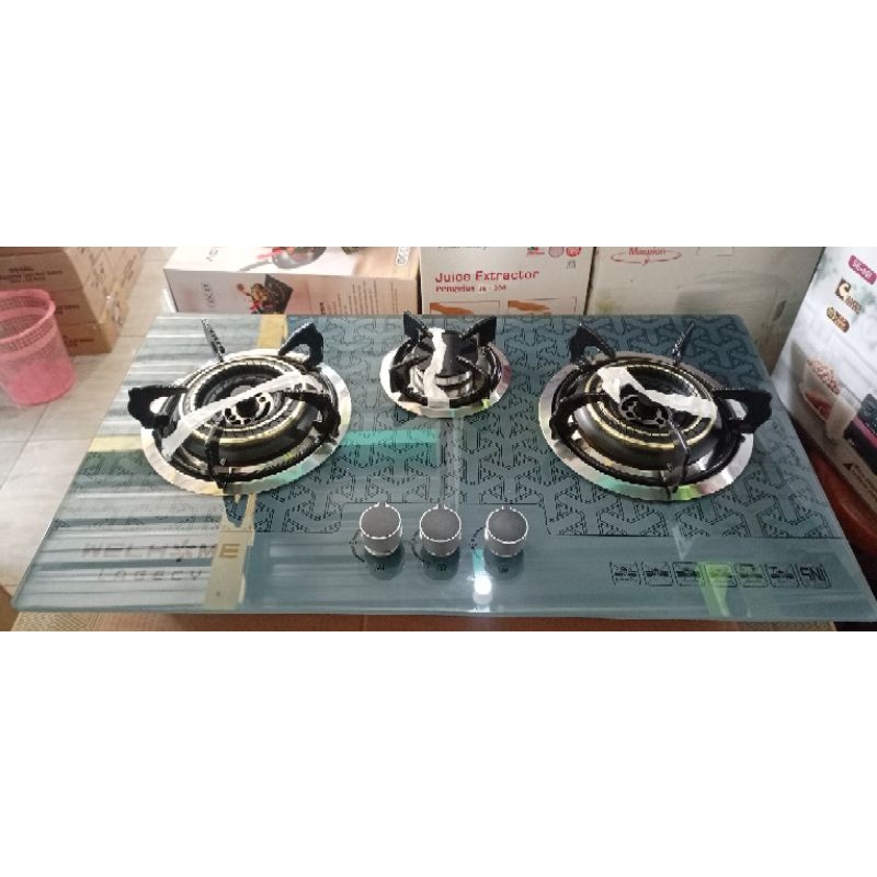 kompor tanam welhome 3 tungku