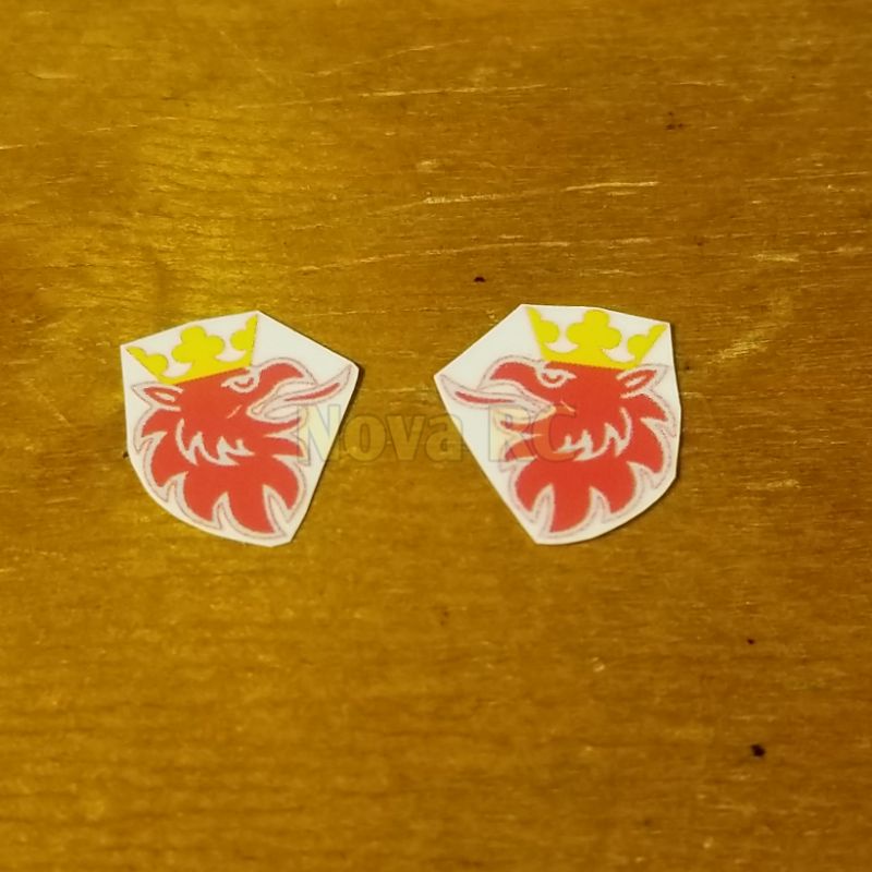 Set stiker SCANIA king untuk samping kanan kiri rc truck 1/14