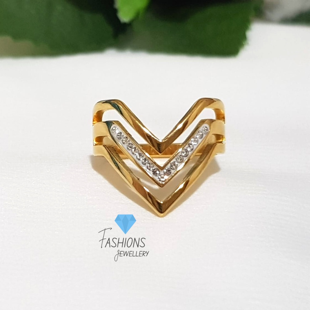 Cincin titanium v premium anti karat