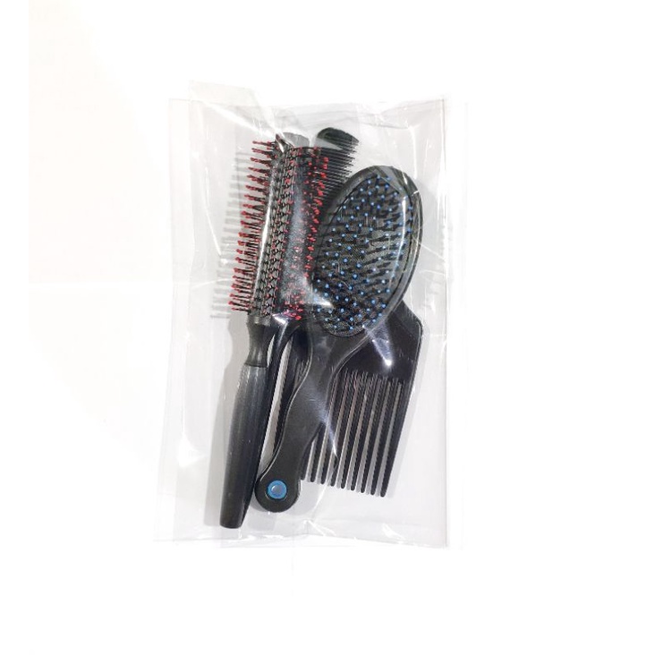 sisir rambut set 4 in 1 / sisir blow / sisir roll / sisir gulung