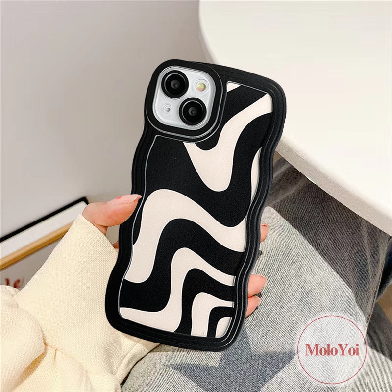 Soft Case TPU Motif Zebra Untuk iPhone 11 XR 12 13 14 Pro MAX 14 Plus 6 6s 7 8 Plus X XS MAX SE 2020