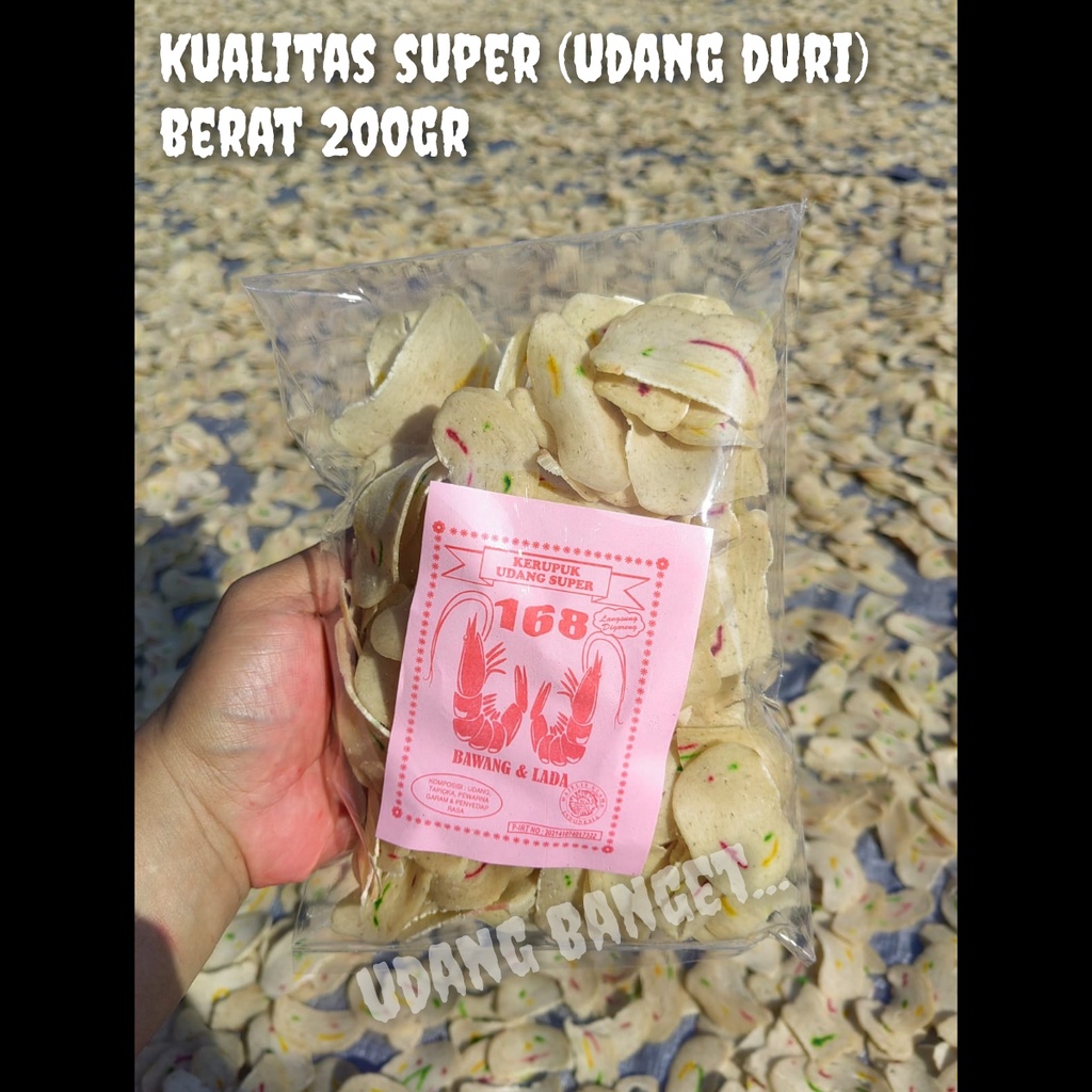 

KERUPUK UDANG 168 KUALITAS SUPER RASA GARLIC AND PEPPER ASLI KERUPUK UDANG MENTAH KERUPUK UDANG ASLI 168 KERUPUK UDANG SIAP DI GORENG RASA BAWANG DAN MERICA BERAT 200 GRAM