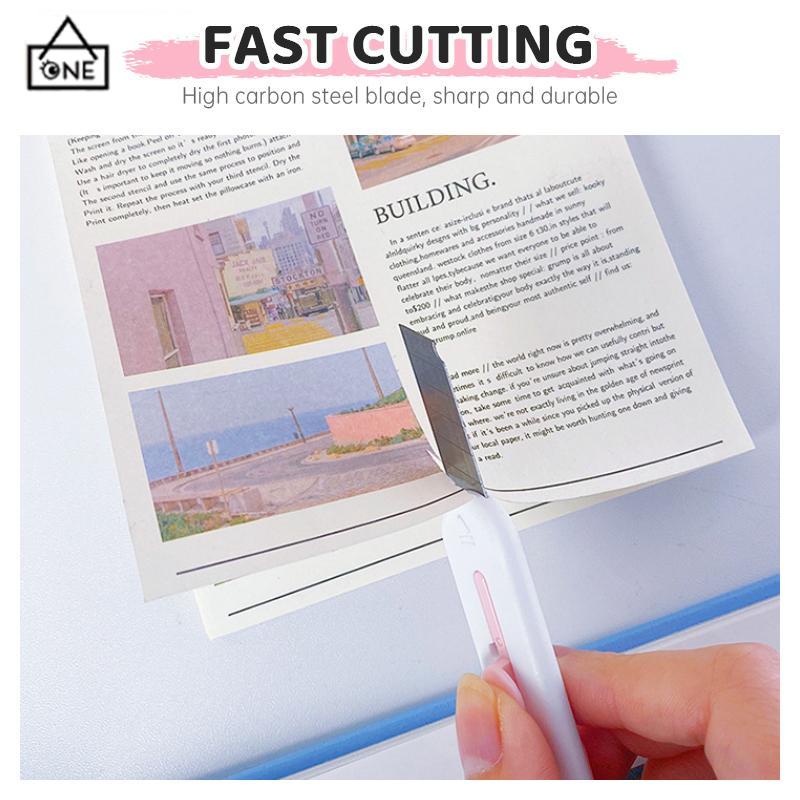 COD❤️Cutter Mini PortablePaper Cutter Express Opening Box Cutter Cartoon-A.one