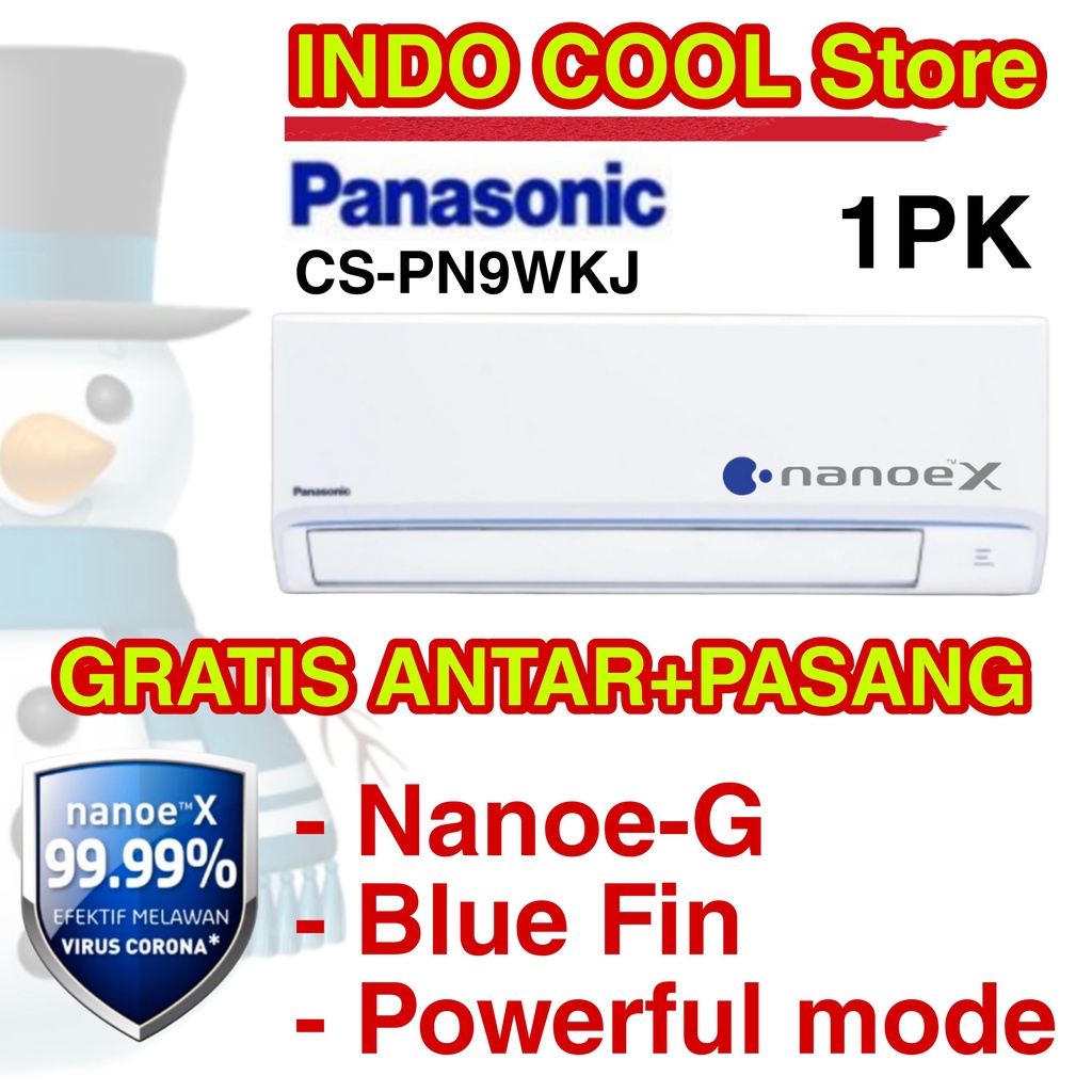 Ac Split Panasonic 1 PK PN9 Deluxe Standard