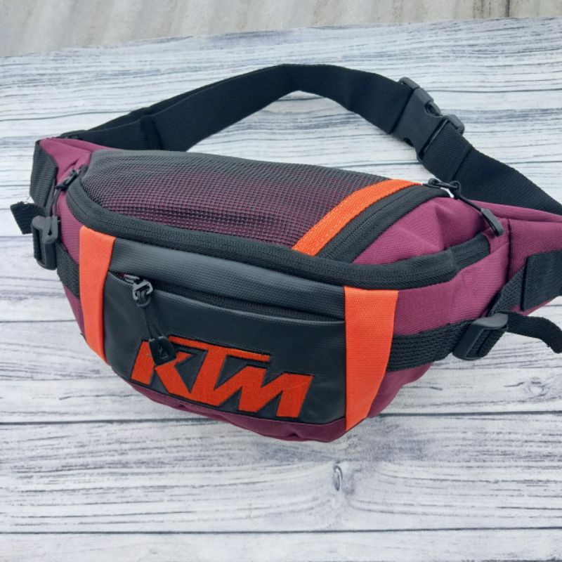 Tas Trail Adventure Tas Waistbag KTM Racing Tas Selempang Pinngang Pria Racing Baepack Original
