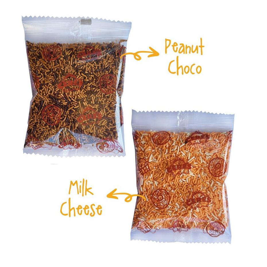 

⇿ Ceres Meises Mix Pack Choco Peanut & Cheese Milk (75g x 2pcs) モ