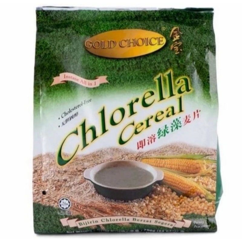 

Gold Choice Chlorella Cereal 700g / Gold Choice Minuman Cereal Sehat Sachet Siap Minum 700g