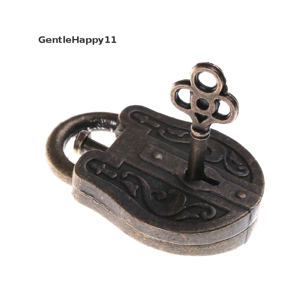 Gentlehappy Vintage Metal Cast God Lock Key Puzzle Mainan IQ &amp; EQ Mind Asah Otak Anak Hadiah id