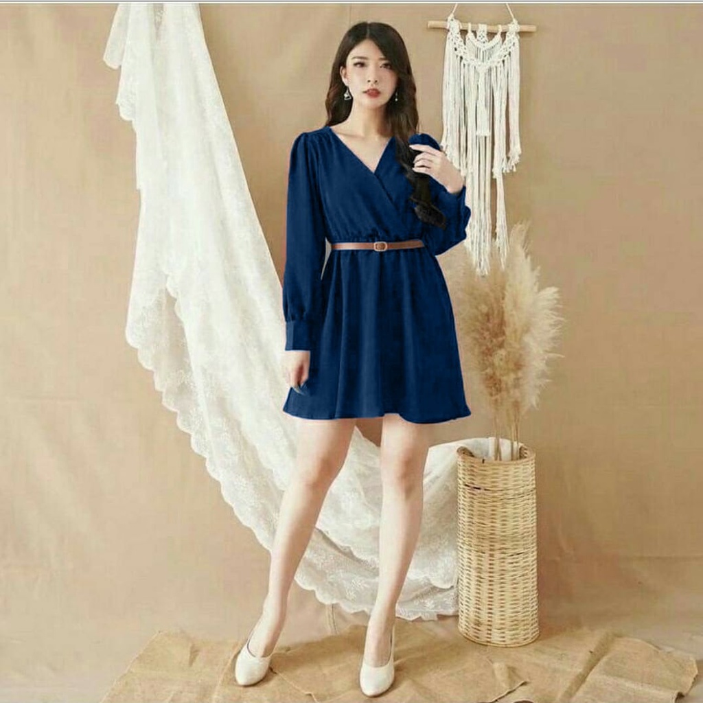 FWG - DRESS VARLA POLOS / DRES / DRESS CASUAL WANITA TERBARU / DRESS WANITA KOREA