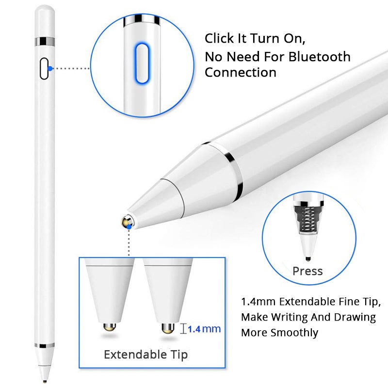 Stylus Pen Universal - Bisa Untuk Android &amp; Apple - Active Stylus Capacitive Pencil for Xiaomi Huawei