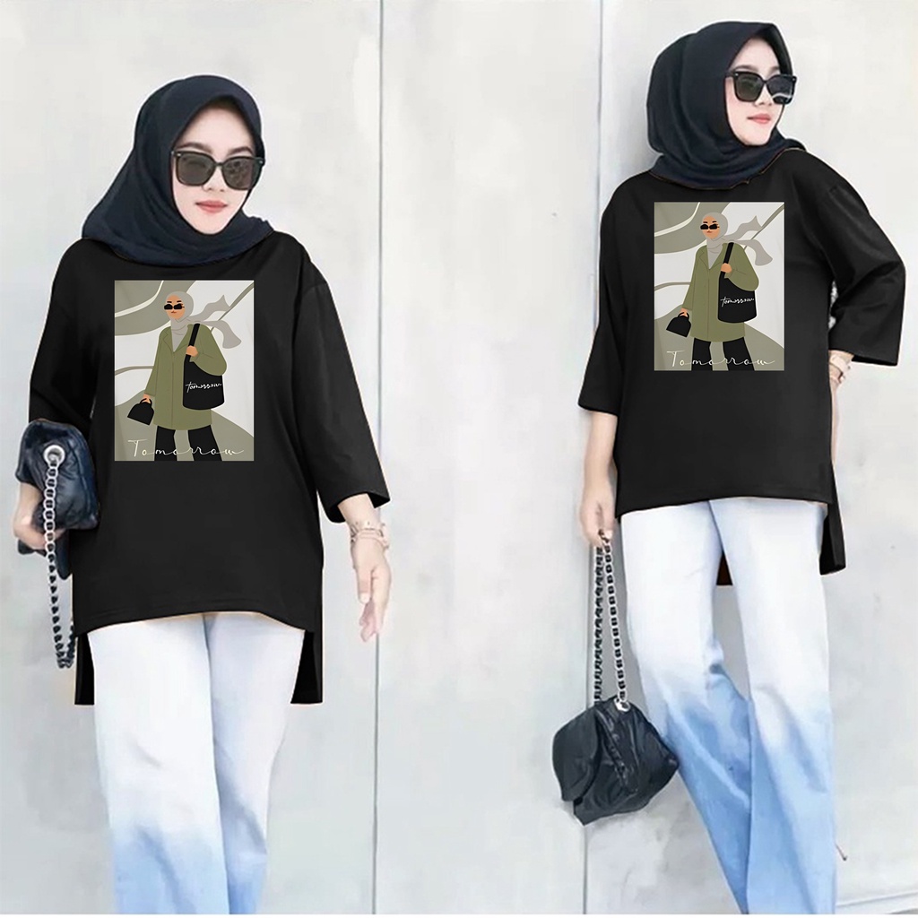 GS - Long Tunik ANIME women hijab's ephipany 002 | Tunik Wanita Muslim Crepe premium