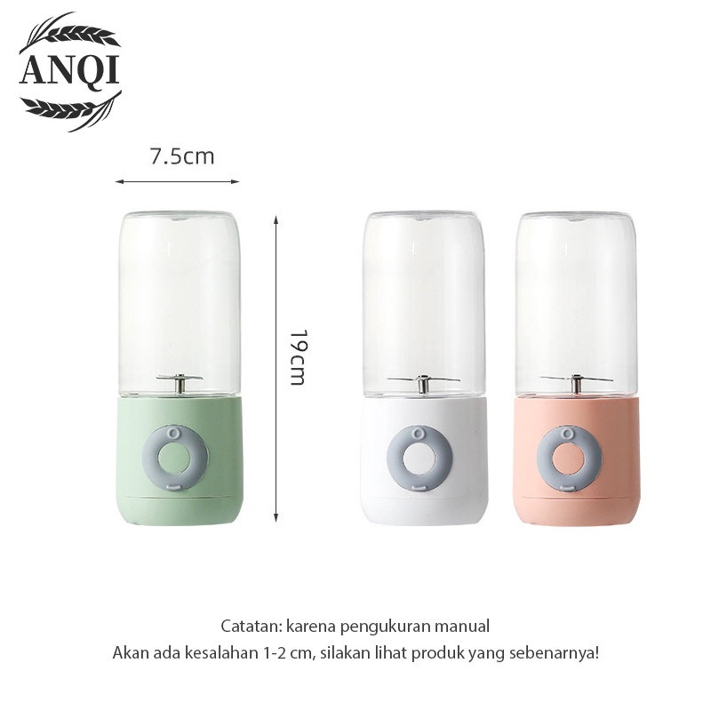 ANQI 1888 Blender Juicer Juicer Portable Mini Juicer 500ML Botol Juice Cup USB Blander VS-1852