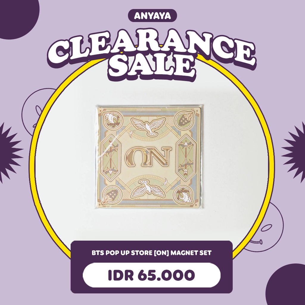 [READY STOCK] BTS POP UP STORE OFFICIAL MERCHANDISE ON - MAGNET SET