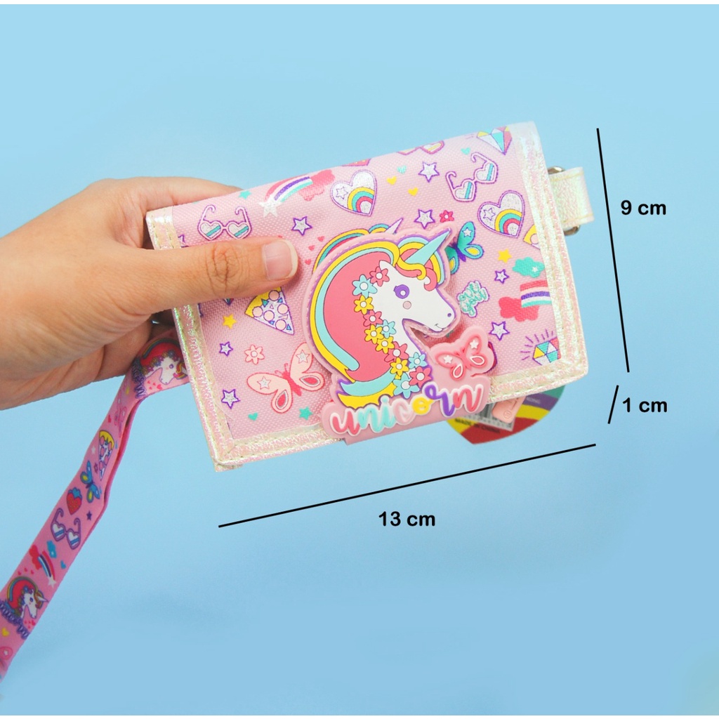 VEST wallet dompet mini anak lanyard/dompet lipat 2 atau 3 anak tali panjang U2064/U2062