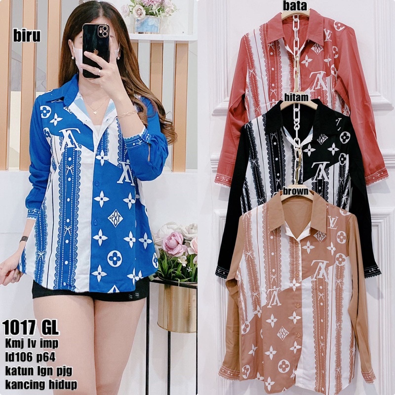 Kemeja cantik woolpeach import