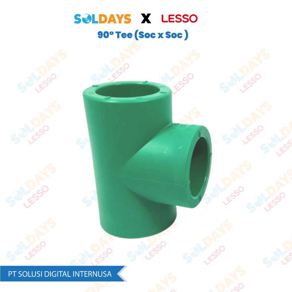 Lesso PPR 90° Tee dn160 6&quot; / 90 Derajat 160mm 6 inch