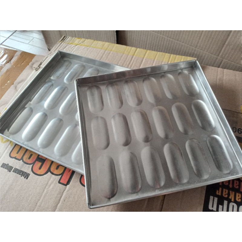 Cetakan kue Lidah Kucing, Loyang Kue lidah kucing anti Lengket Alumunium