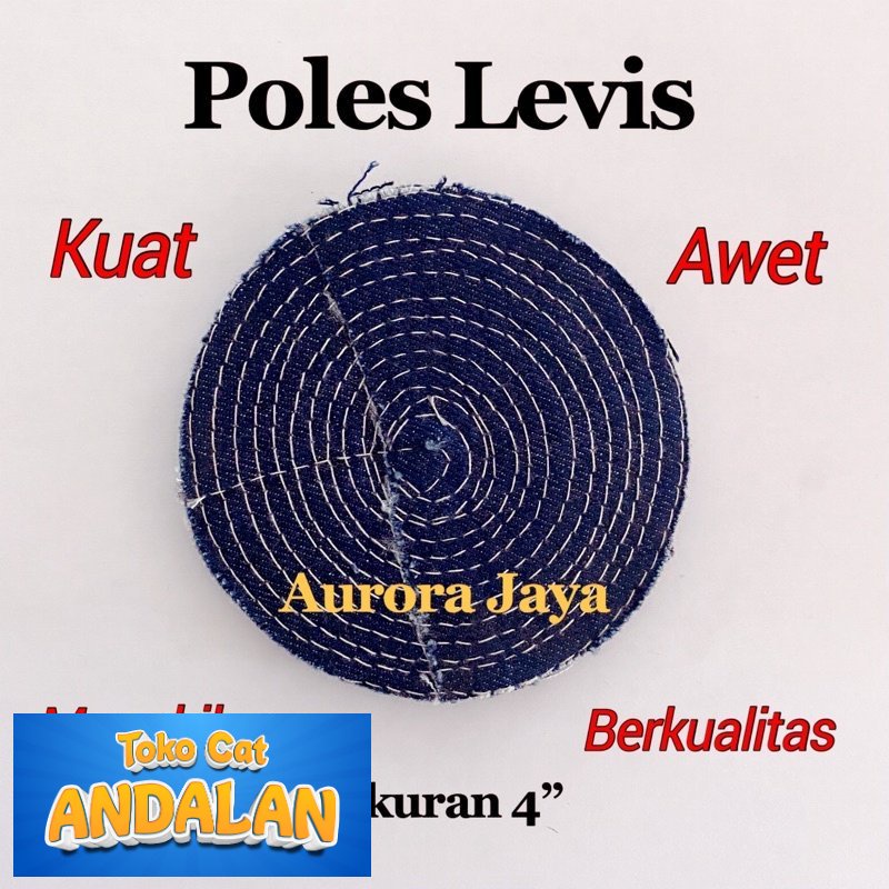 

Toko Cat Andalan - Poles Levis 4” inchi Kain Jeans Pengkilap Polish Gerinda Mengkilap Kilap Toko Cat Andalan Motor dan Mobil