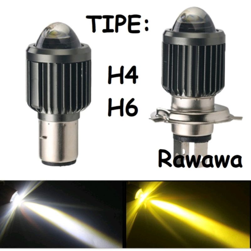 Lampu Depan Model Laser/Bohlam Depan Led Putih Kuning Model Cocok Motor Byson Ninja Vixion New Scoop
