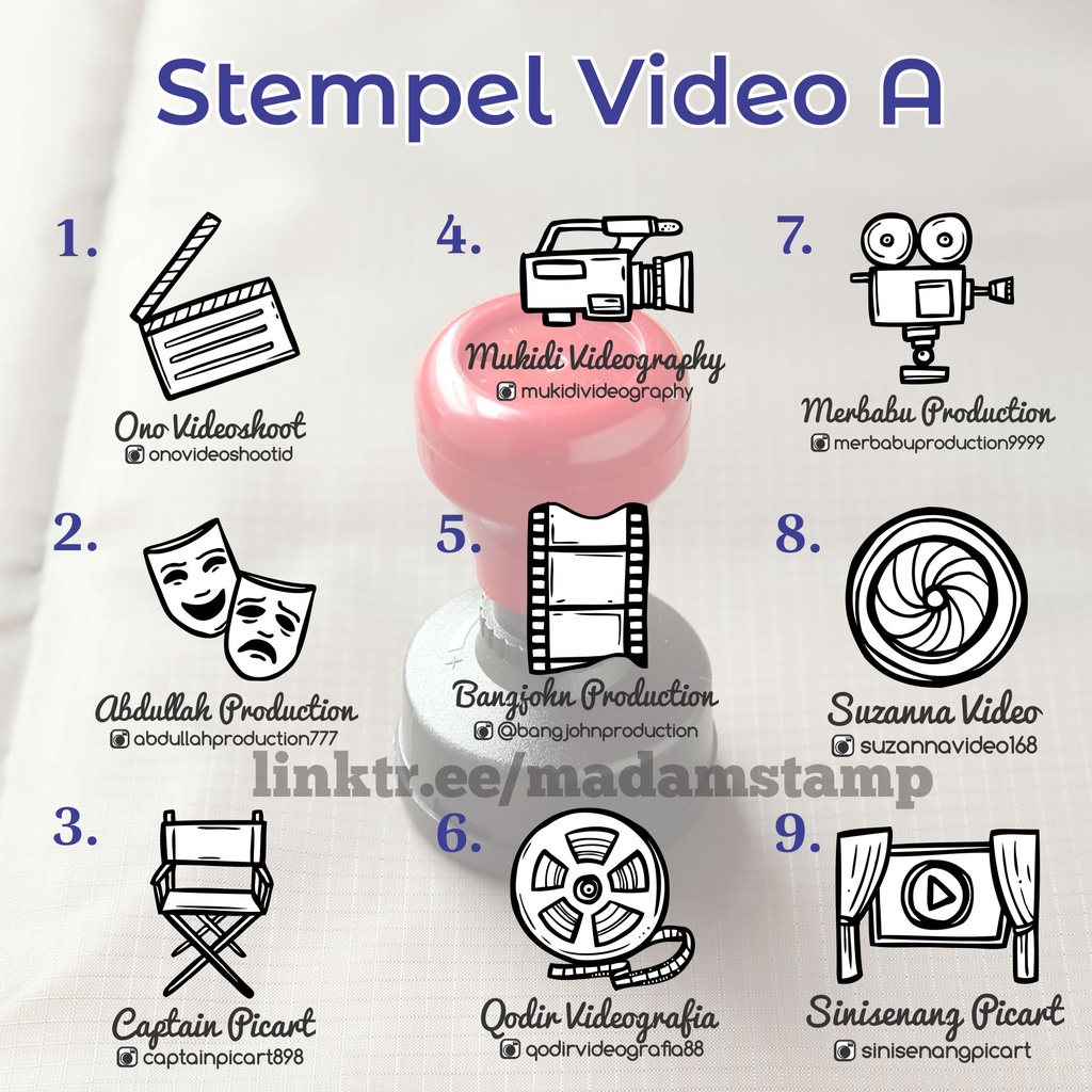 

stempel videografi A nama jasa liputan wedding prewedding video shooting vlogger youtuber otomatis