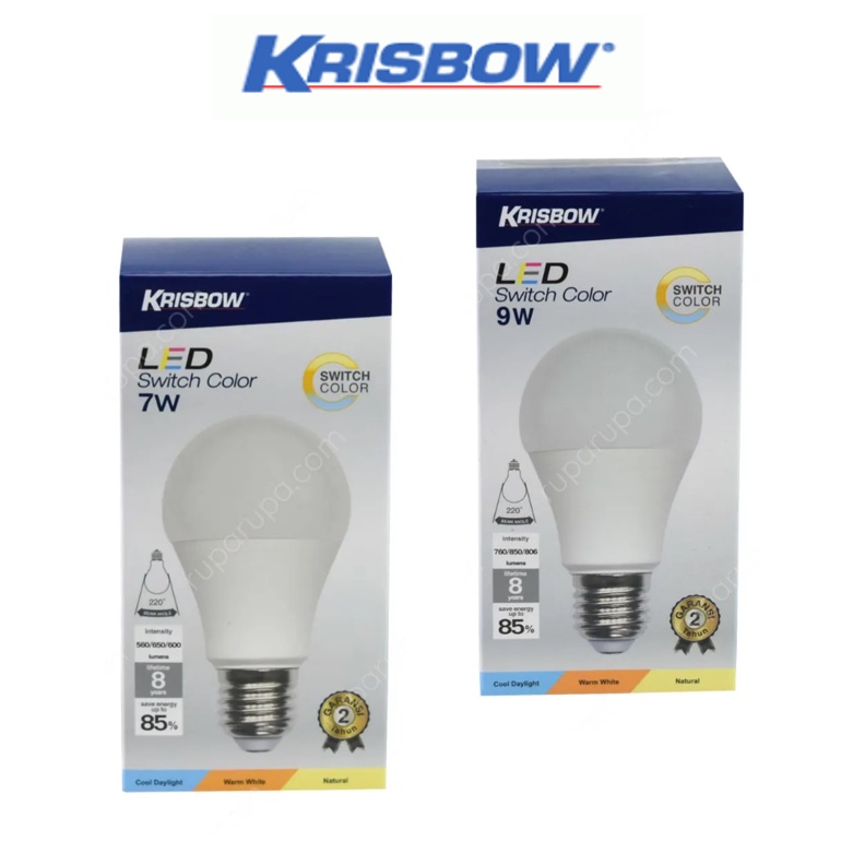 KRISBOW BOHLAM LED 7W &amp; 9W / MULTI COLOR / BOHLAM 3 WARNA