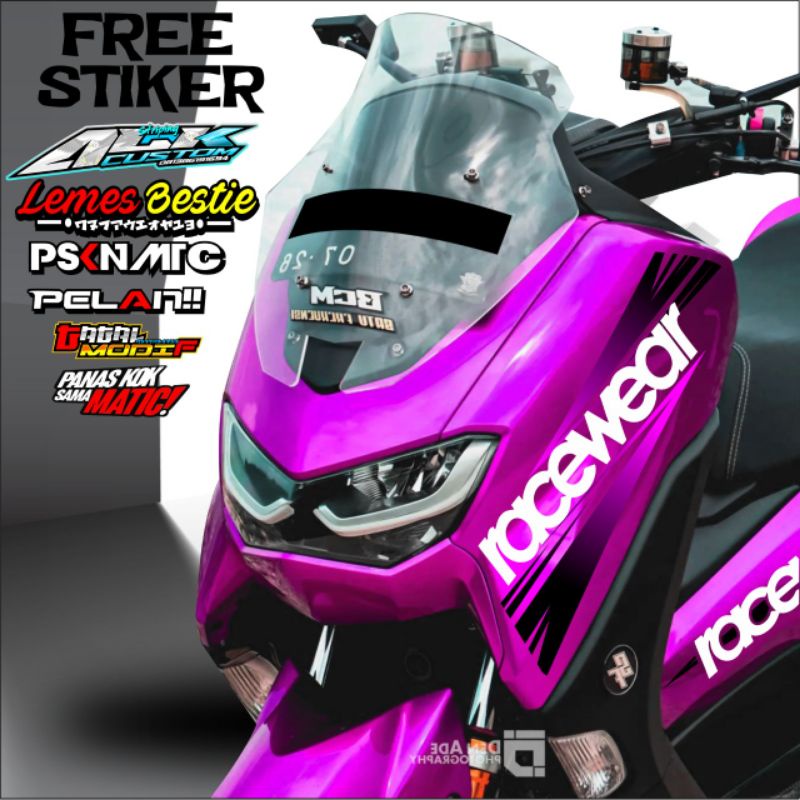 Stiker N MAX Striping NMAX 155 TRANSPARAN