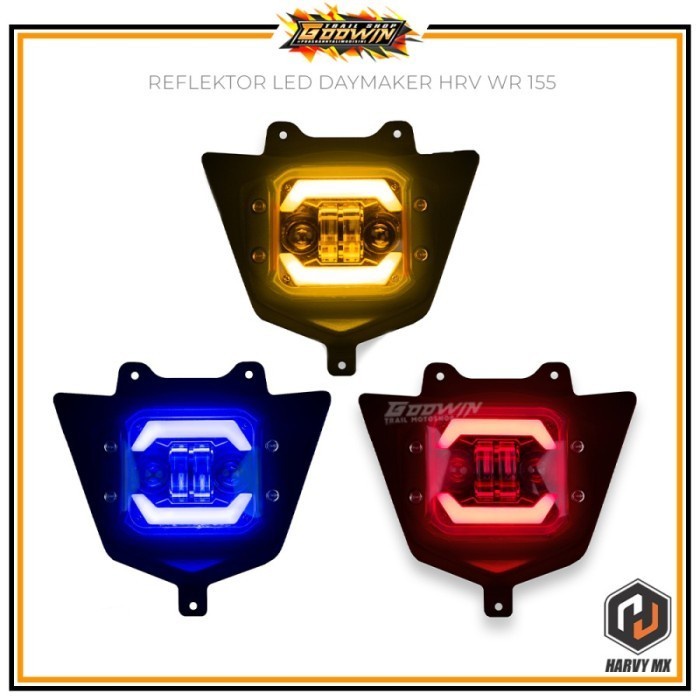 promo discount Reflektor LED Lampu Depan plus rumah include carbon tech DAYMAKER HRV CRF 150L KLX BF WR 155 - Reflektor LED Lampu Depan Sumo DAYMAKER HRV CRF 150L KLX BF WR 155 plus rumah set carbon tech import italy moge motor gede kopling perfomance