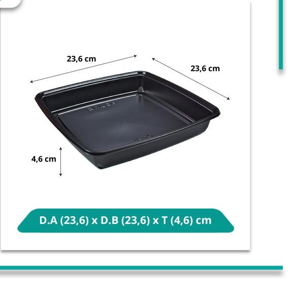 

Virtuspack / Mika Nampan Kecil / Platter Sushi OK-22 Black / 20 pcs