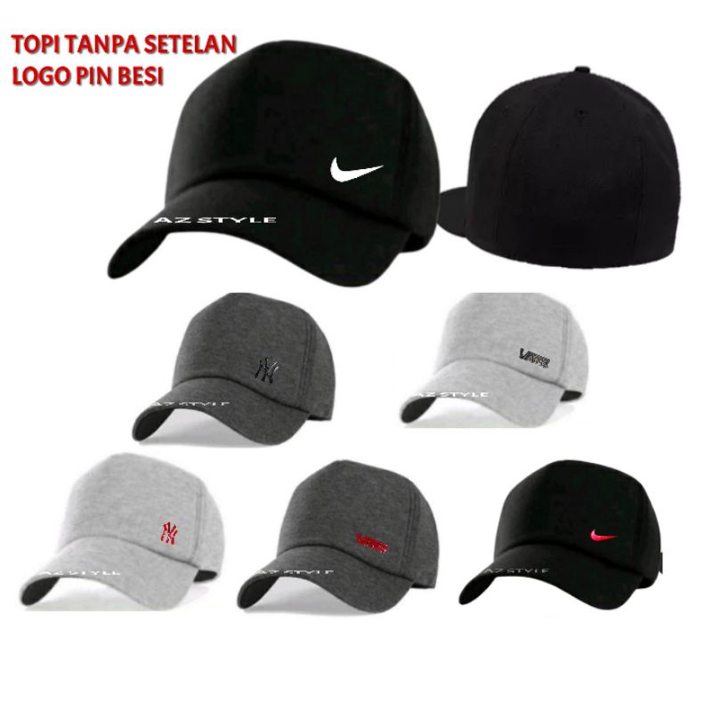 Topi Baseball Tanpa Setelan Belakang//Topi Built up