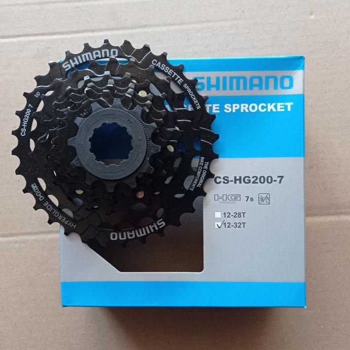 Sprocket Freewheel Shimano 7Speed 7 Speed Cs-Hg200 12-32T Cassette