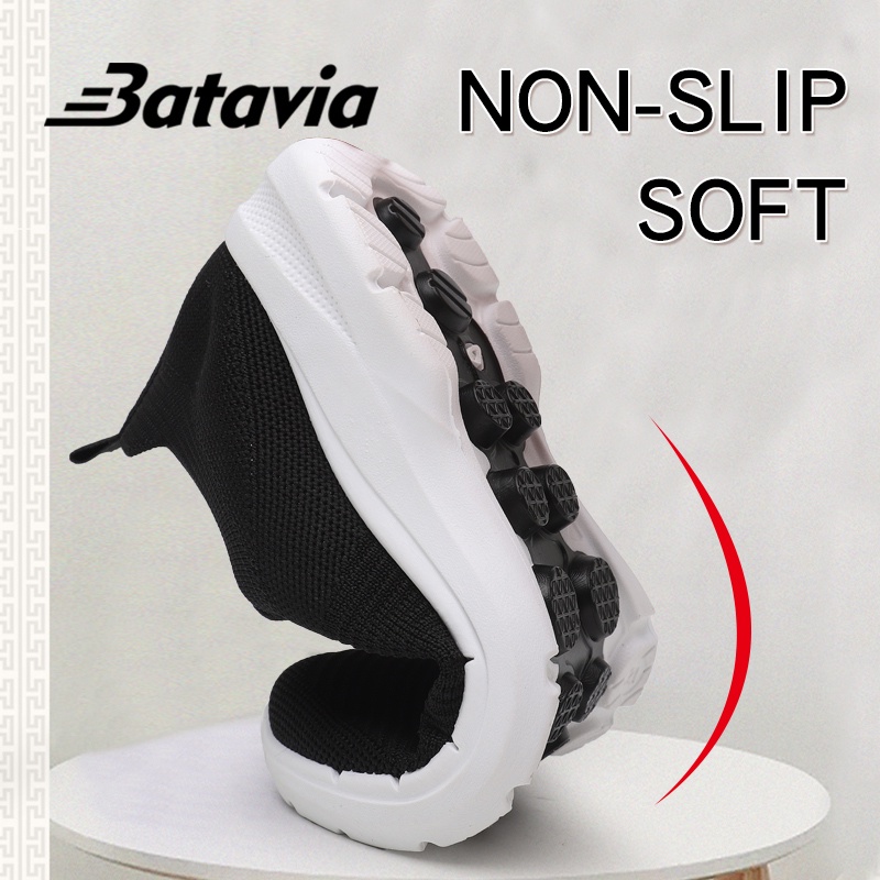 Batavia2023 Baru Impor Sepatu Wanita Terbang Tenunan Bernapas Kasual Sepatu Olahraga Sepatu Wanita Sepatu Sekolah Non-Slip Sepatu Siswa Sepatu Olahraga D7
