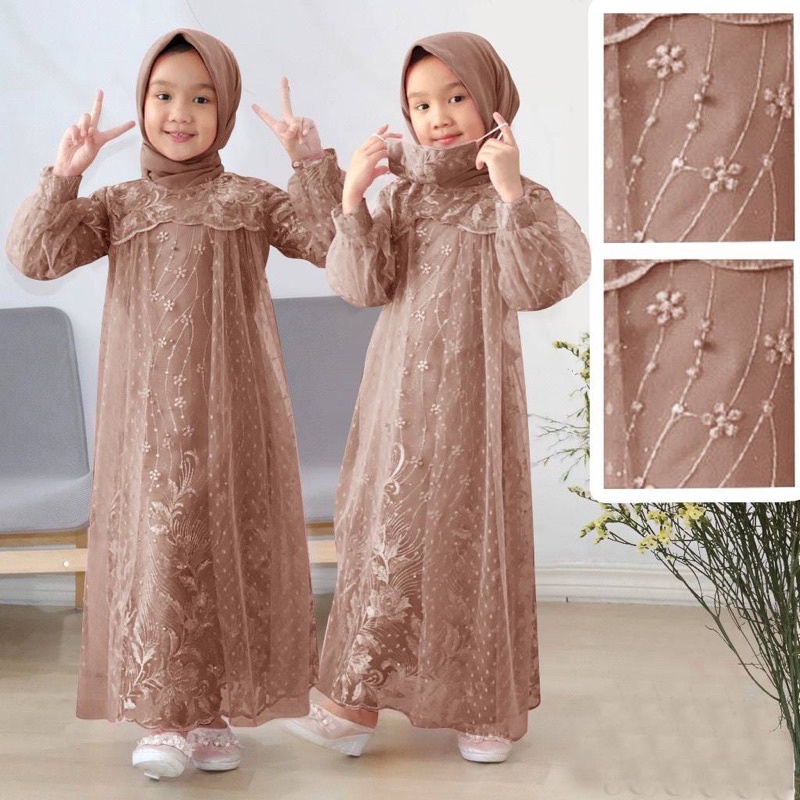 KID LIANA (3-4THN, 5-6THN, 7-9THN, 10-12THN, 14-20THN) GAMIS BRUKAT ANAK GAMIS ANAK DRESS ANAK PEREMPUAN DRESS ANAK MUSLIM FASHION MUSLIM GAMIS KEKINIAN GAMIS ANAK TILE MUTIARA GAMIS ANAK TERLARIS GAMIS KEKINIAN GAMIS PESTA GAMIS KONDANGAN GAMIS LEBARAN-Mocca