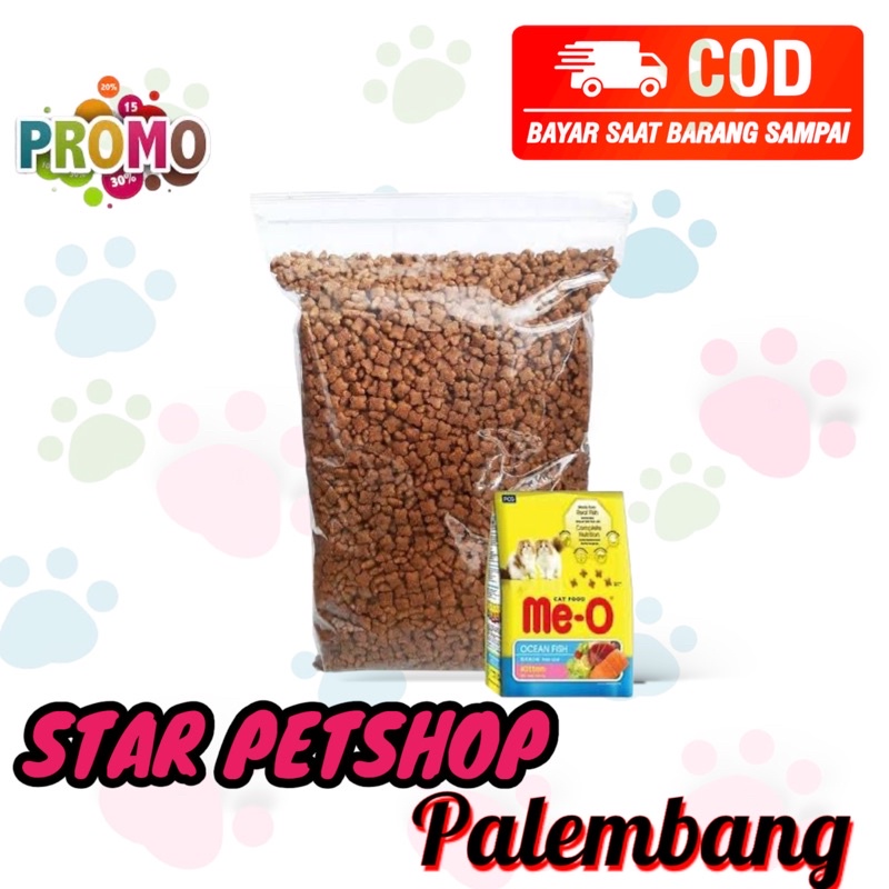 Makanan kucing premium Meo Kitten Repack 1kg