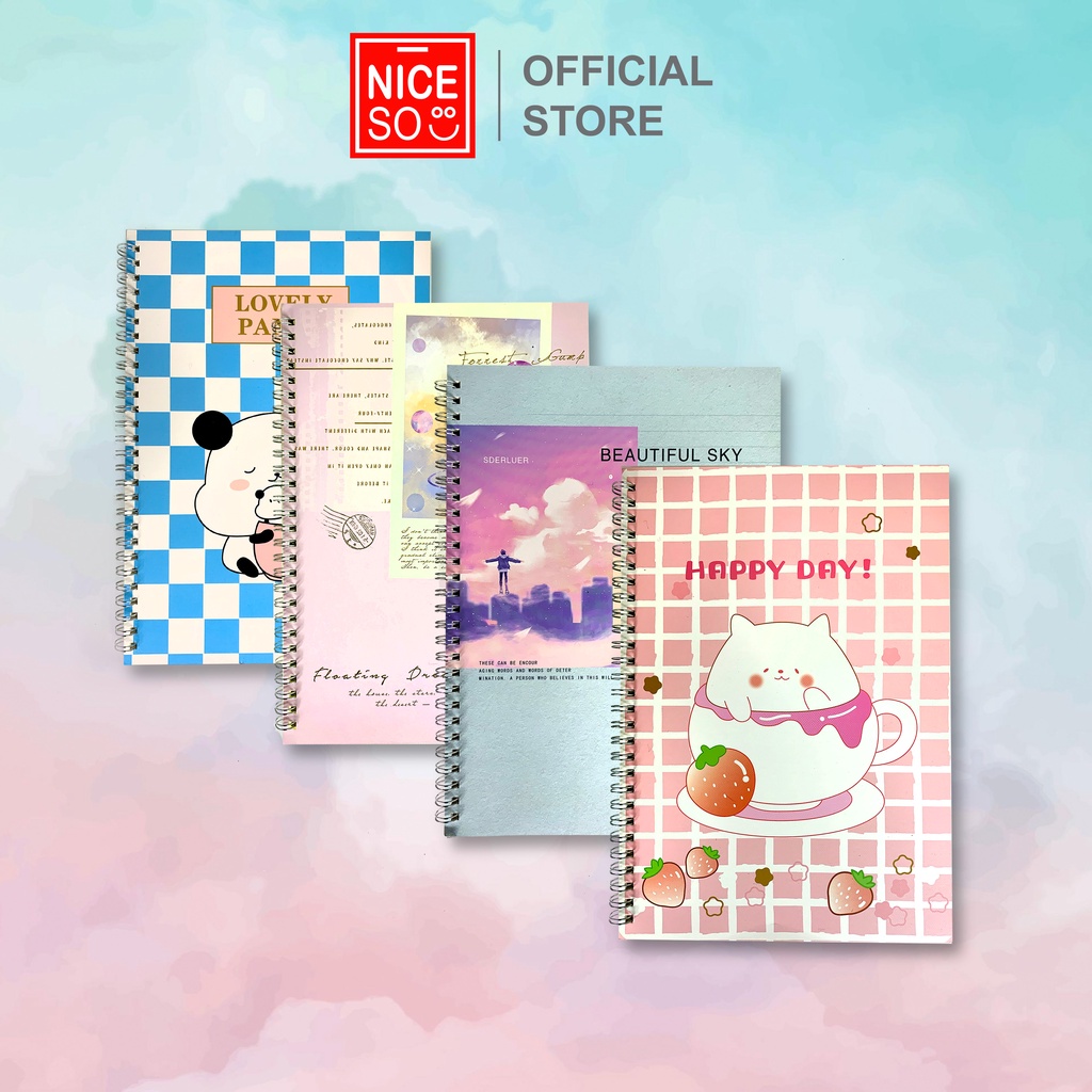 NICESO Official Buku Catatan / Notes Spiral / Buku Tulis 6040 B5