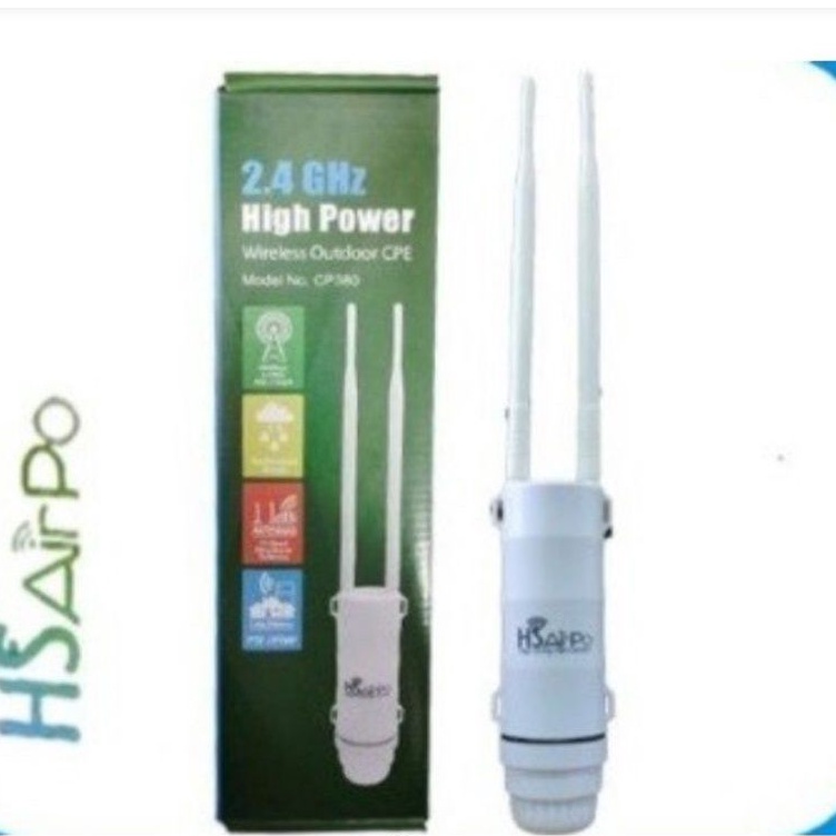 HSAirPo CP380 2,4GHz 300Mbps CPE Access Point Outdoor Signal 360 Derajat HS AirPo CP380 N1