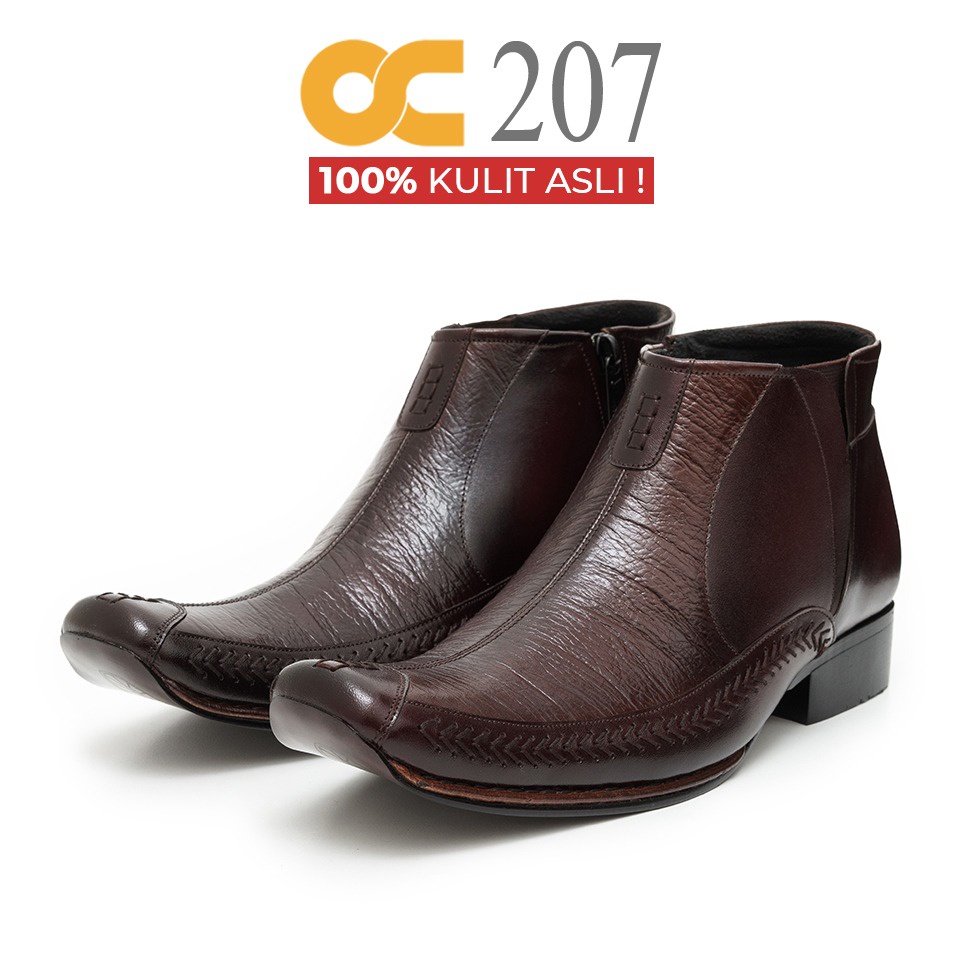 OC 207 SEPATU KANTORAN PRIA KULIT ASLI PREMIUM ODON CIBADUYUT