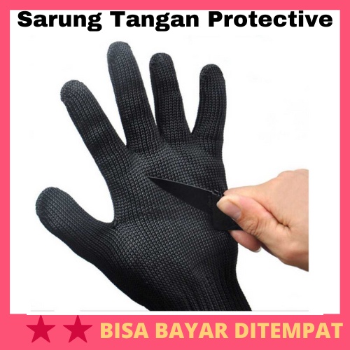 Sarung Tangan Protective Anti Bacok Pisau Cut Resistant / Sarung Tangan Pelindung Anti Pisau Sayat S