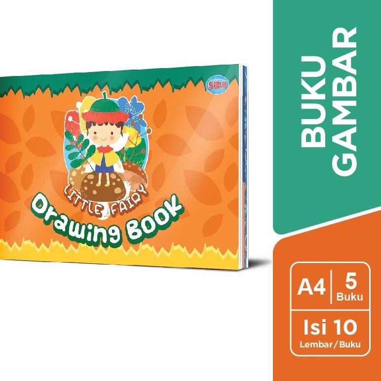 

↺ (1pack) Buku Gambar Sidu A4 / Drawing Book Sidu isi 5 buku ৳