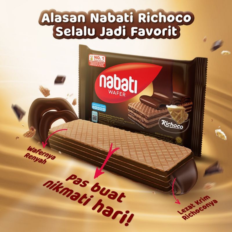 NABATI Wafer All Varian/Wafer Nabati Keju/Wafer Nabati Cokelat