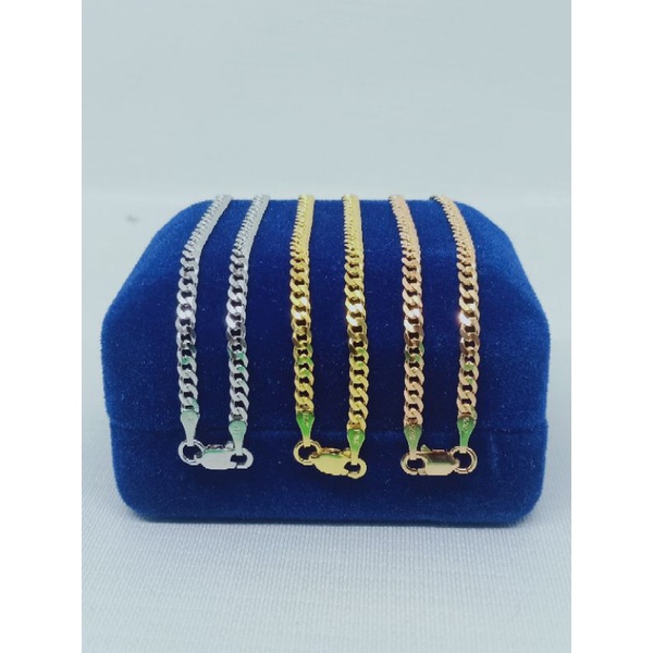 GELANG PERAK ASLI SILVER 925 LAPIS EMAS/GELANG RANTAI SISIK NAGA POLOS KECIL/ASLI SILVER/FASHION WANITA