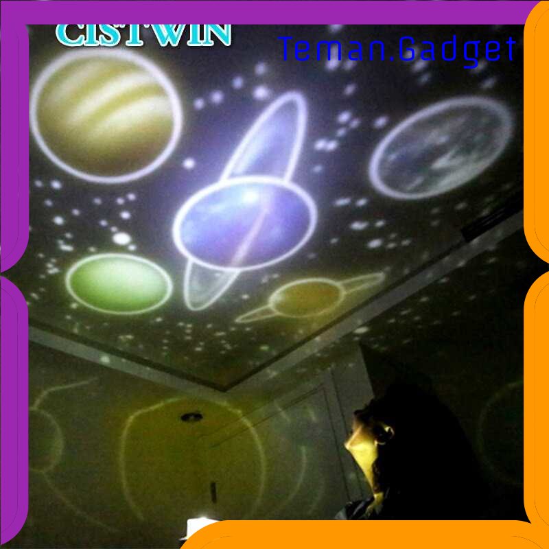 TG-LMP CISTWIN Lampu Proyektor Tidur Cahaya Planet Rotate 6 Film - PT-521