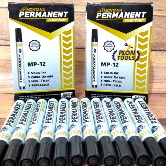 

MONTANA SPIDOL HITAM PERMANENT MP-12 atk Spidol marker