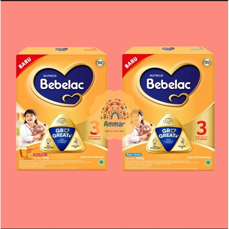 Susu bebelac 3 400gr/800gr/1000gr