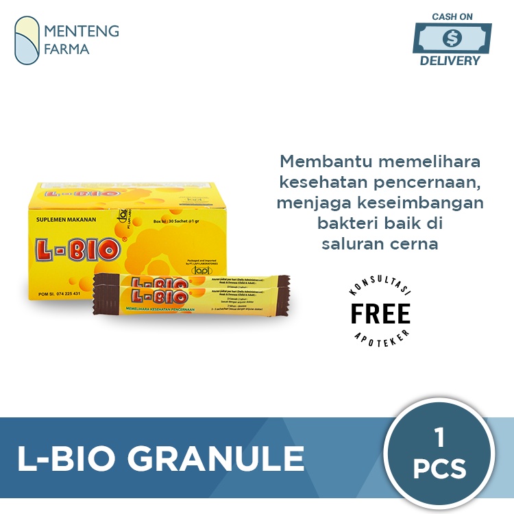 L-Bio Granule Sachet - Serbuk Probiotik untuk Kesehatan Saluran Cerna