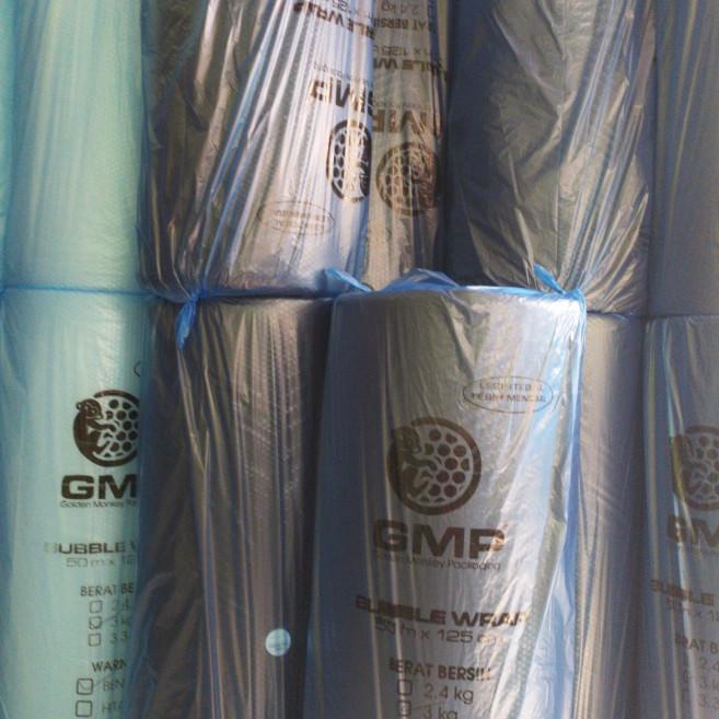 

Bubble wrap GMP Hitam 50m X 125cm - Putih