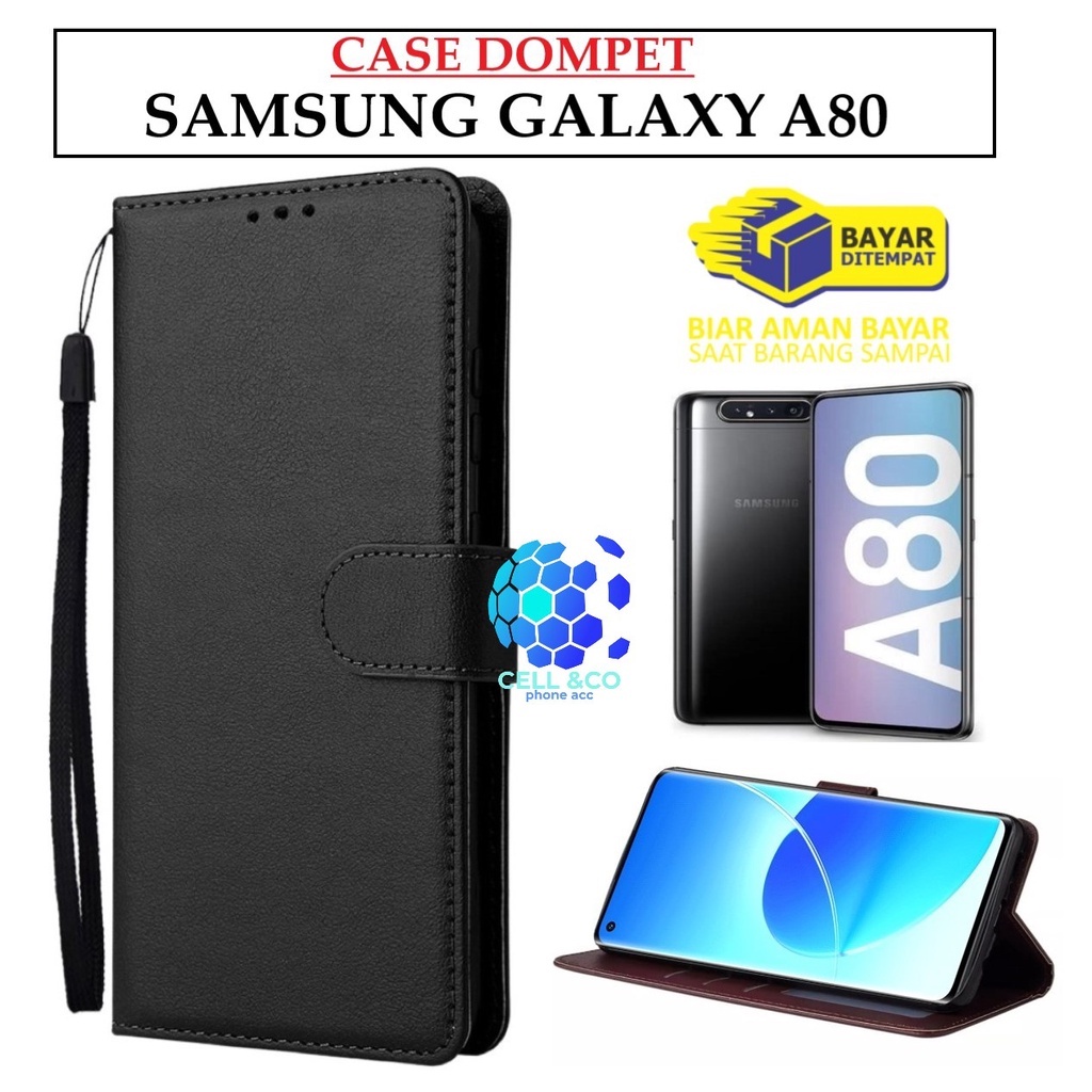 SAMSUNG GALAXY A80 CASE FLIP LEATHER WALLET PREMIUM FLIP CASE BUKA TUTUP KESING HP CASING FLIP CASE WALLET SAMSUNG GALAXY A80