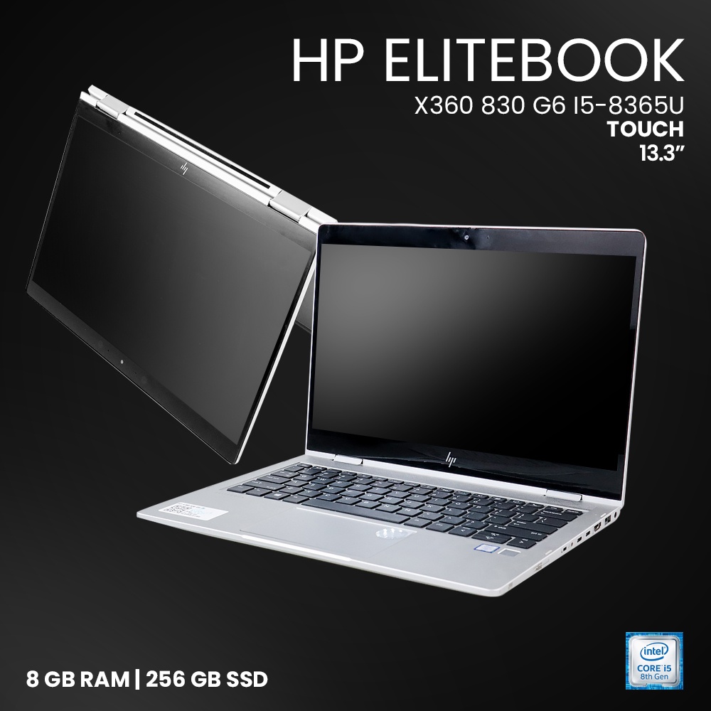 HP EliteBook X360 830 G6 i5-8365U 8GB 256GB 13.3 FHD Touchscreen (BEKAS GRADE A) - Silver